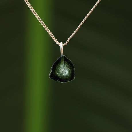Groene toermalijn hanger
