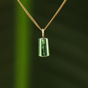 Groene toermalijn hanger