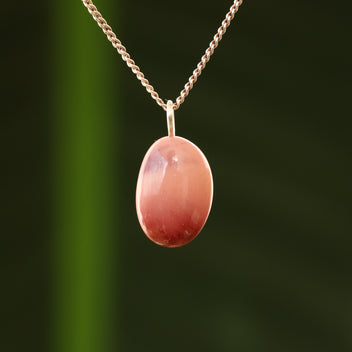 Roze opaal hanger