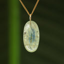 Kyaniet hanger, groen met blauw
