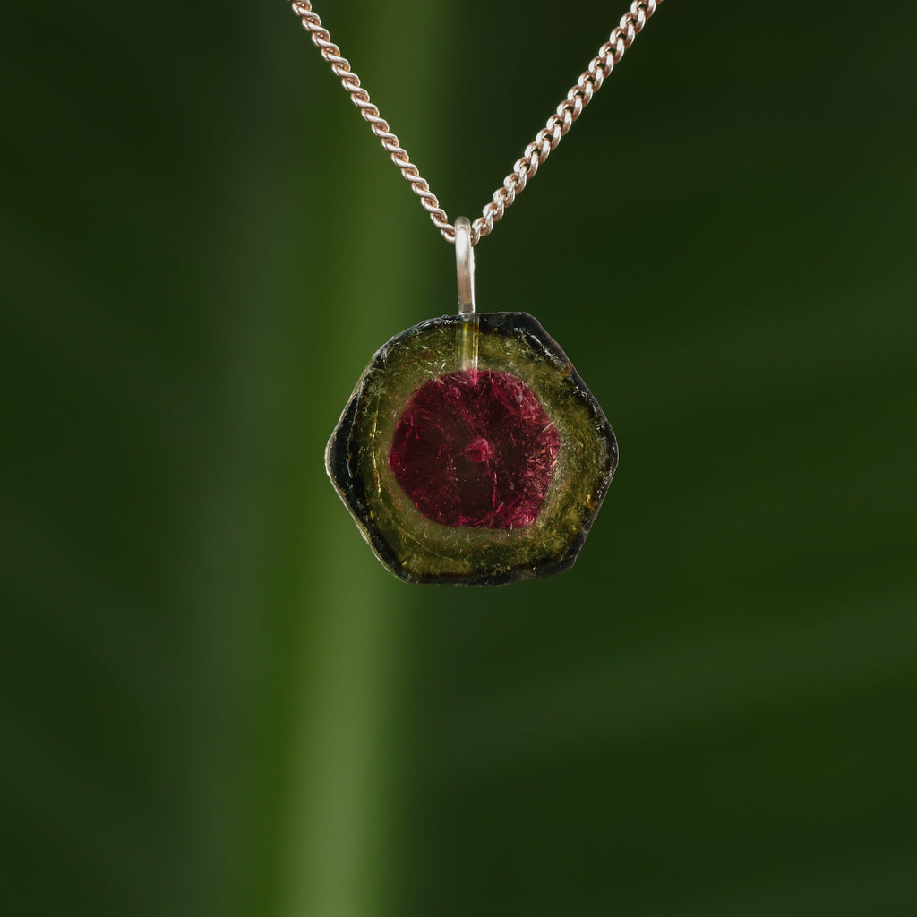 Watermeloen Toermalijn - Brazilië