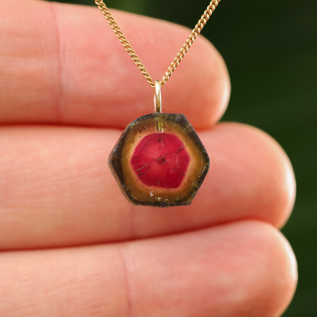 Watermeloen Toermalijn - Brazilië