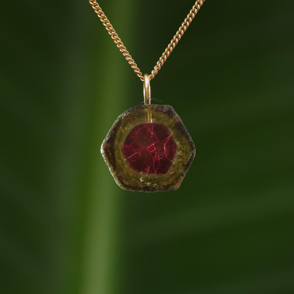 Watermeloen Toermalijn - Brazilië