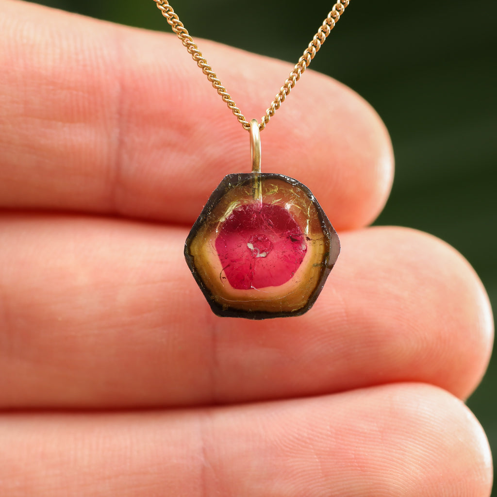 Watermeloen Toermalijn - Brazilië