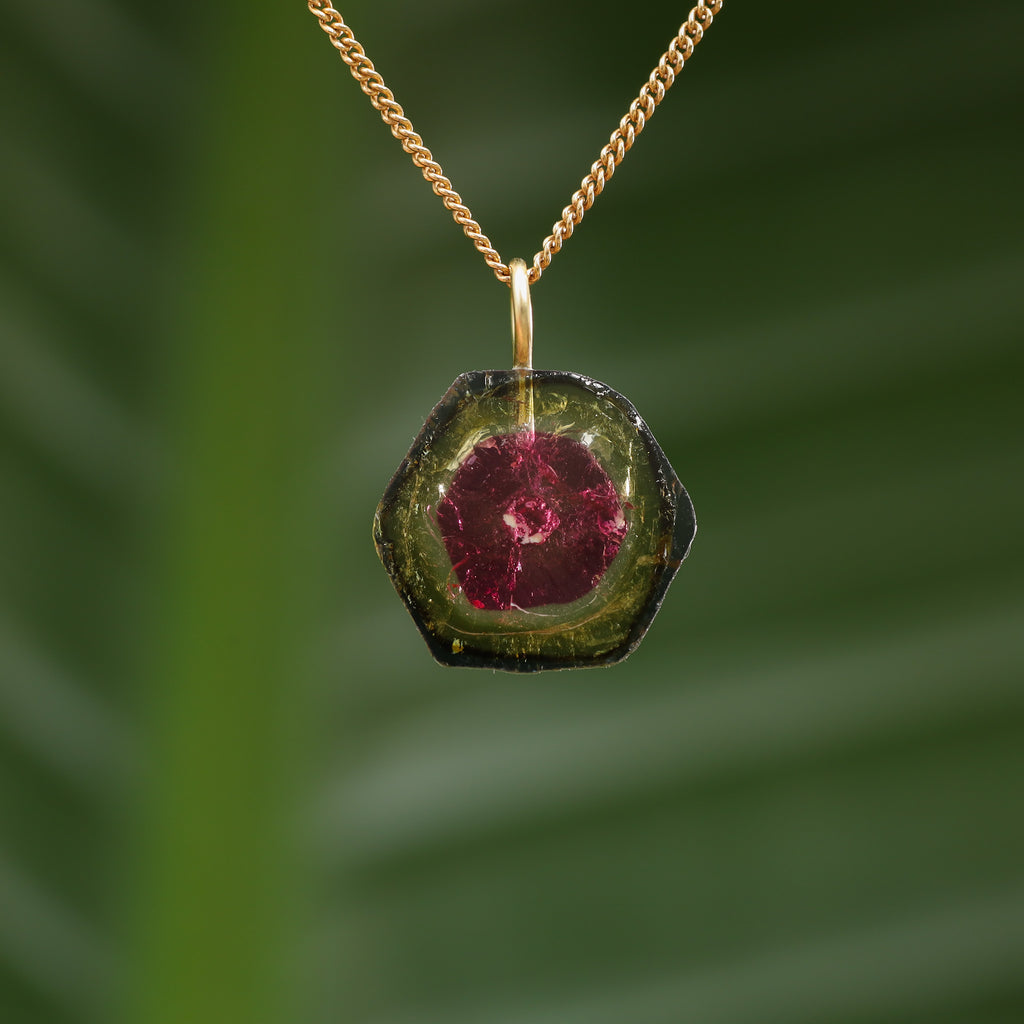 Watermeloen Toermalijn - Brazilië