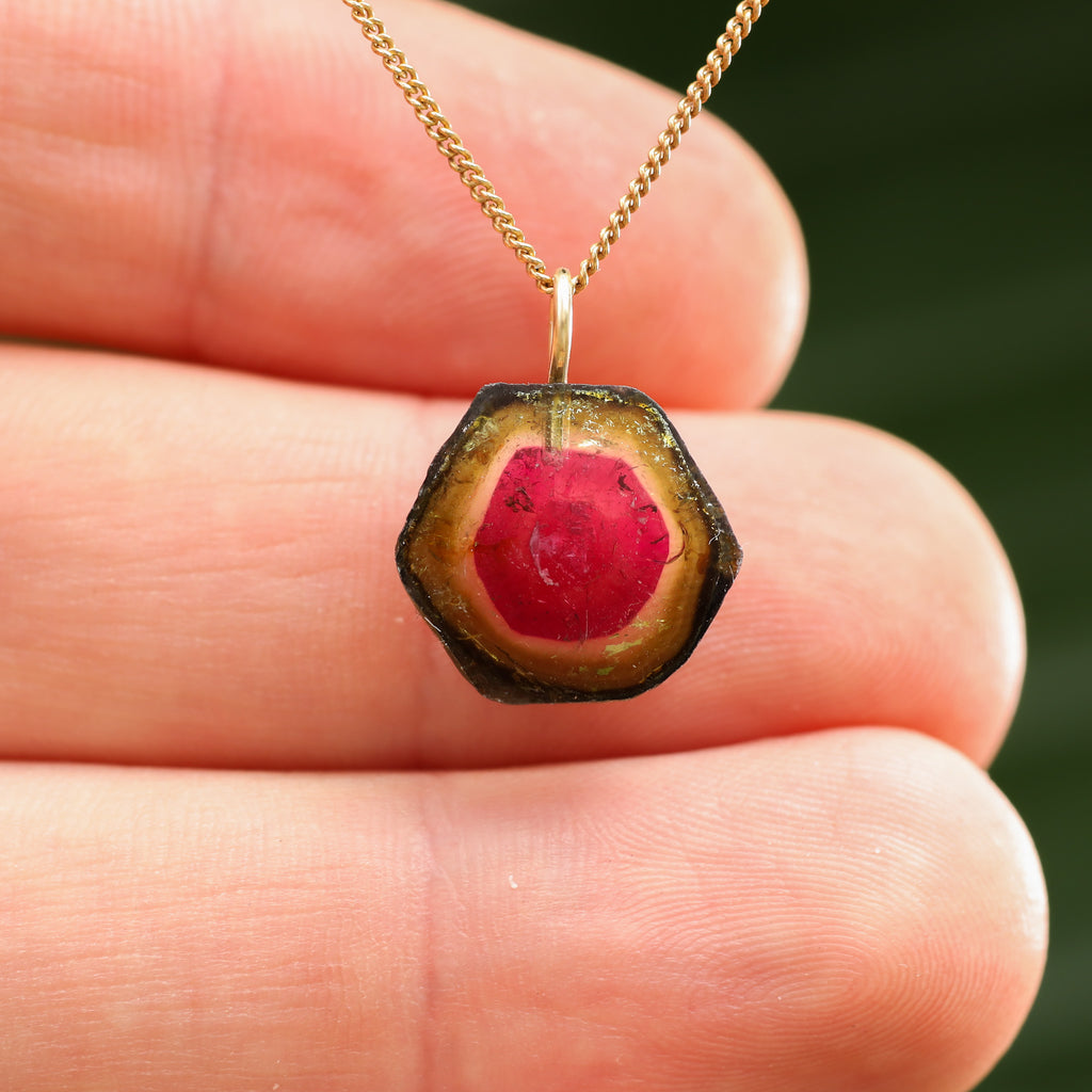 Watermeloen Toermalijn - Brazilië