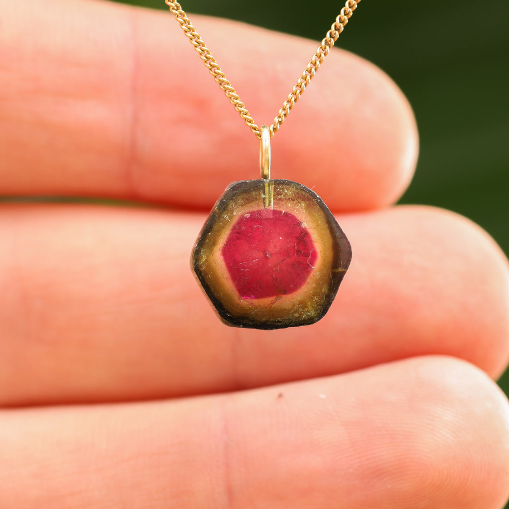 Watermeloen Toermalijn - Brazilië