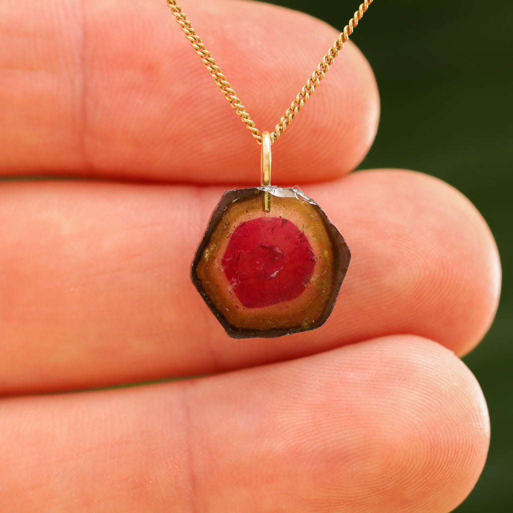 Watermeloen Toermalijn - Brazilië