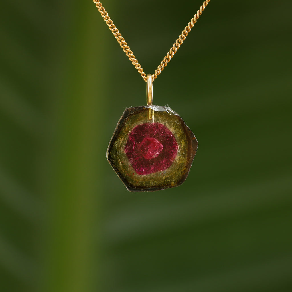 Watermeloen Toermalijn - Brazilië