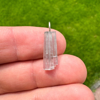 Blauweroze toermalijn hanger
