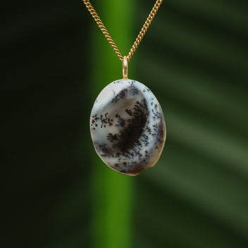 Dendriet agaat hanger