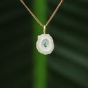 Chalcedoon met mosagaat hanger
