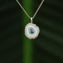 Chalcedoon met mosagaat hanger