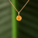Ruwe Spessartine granaat hanger
