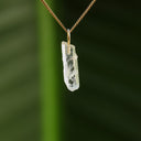 Ruwe bergkristal hanger