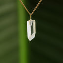 Ruwe bergkristal hanger