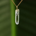 Ruwe bergkristal hanger