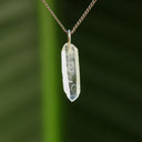 Ruwe bergkristal hanger