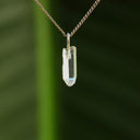 Ruwe bergkristal hanger