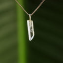 Ruwe bergkristal hanger