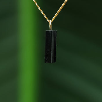 Zwarte toermalijn hanger
