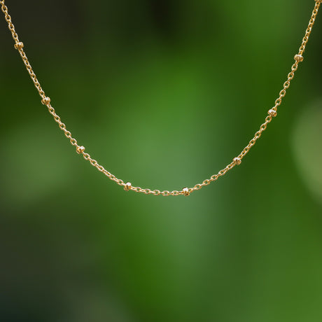 Halsketting Bamboe - Gold filled 14kt