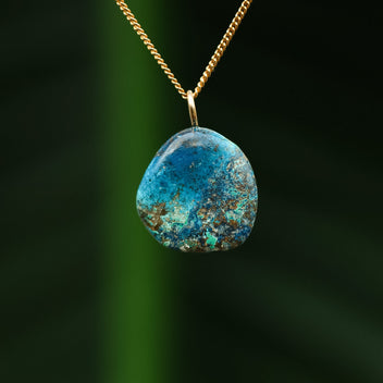 Shattuckite pendant