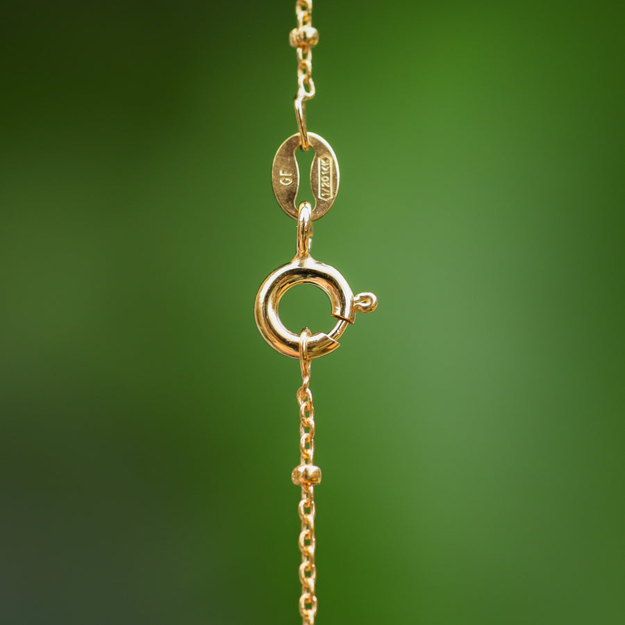 Halsketting Bamboe - Gold filled 14kt