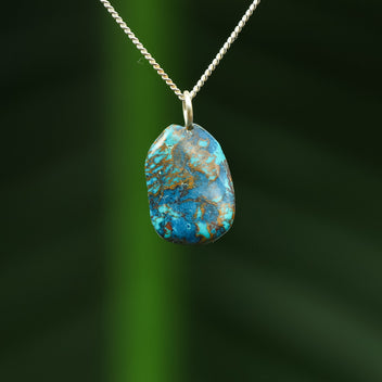 Shattuckite pendant