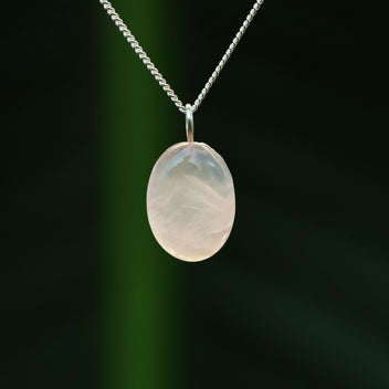 Rose quartz pendant