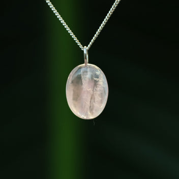 Rose quartz pendant