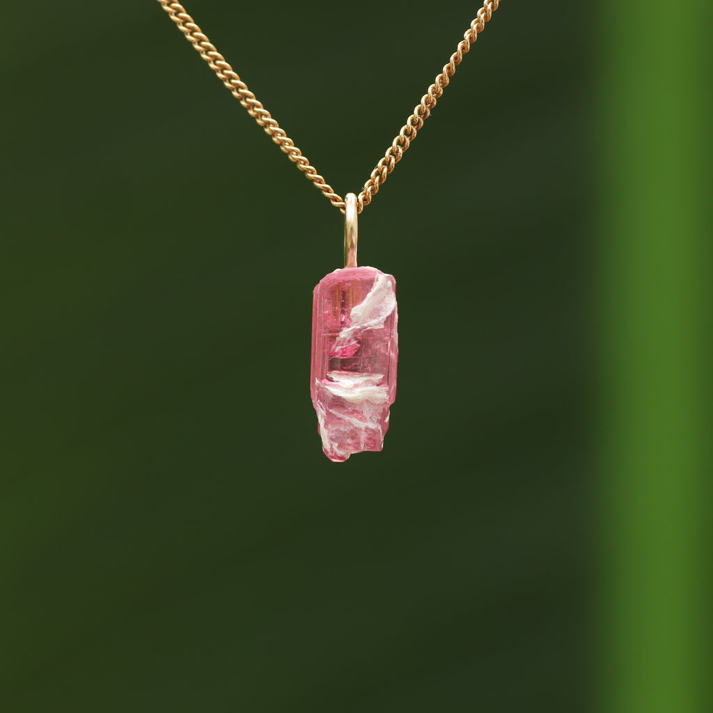 Ruwe roze Toermalijn - Siberië