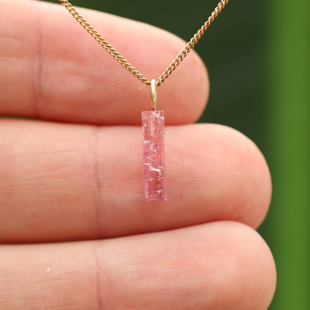 Ruwe roze Toermalijn - Siberië