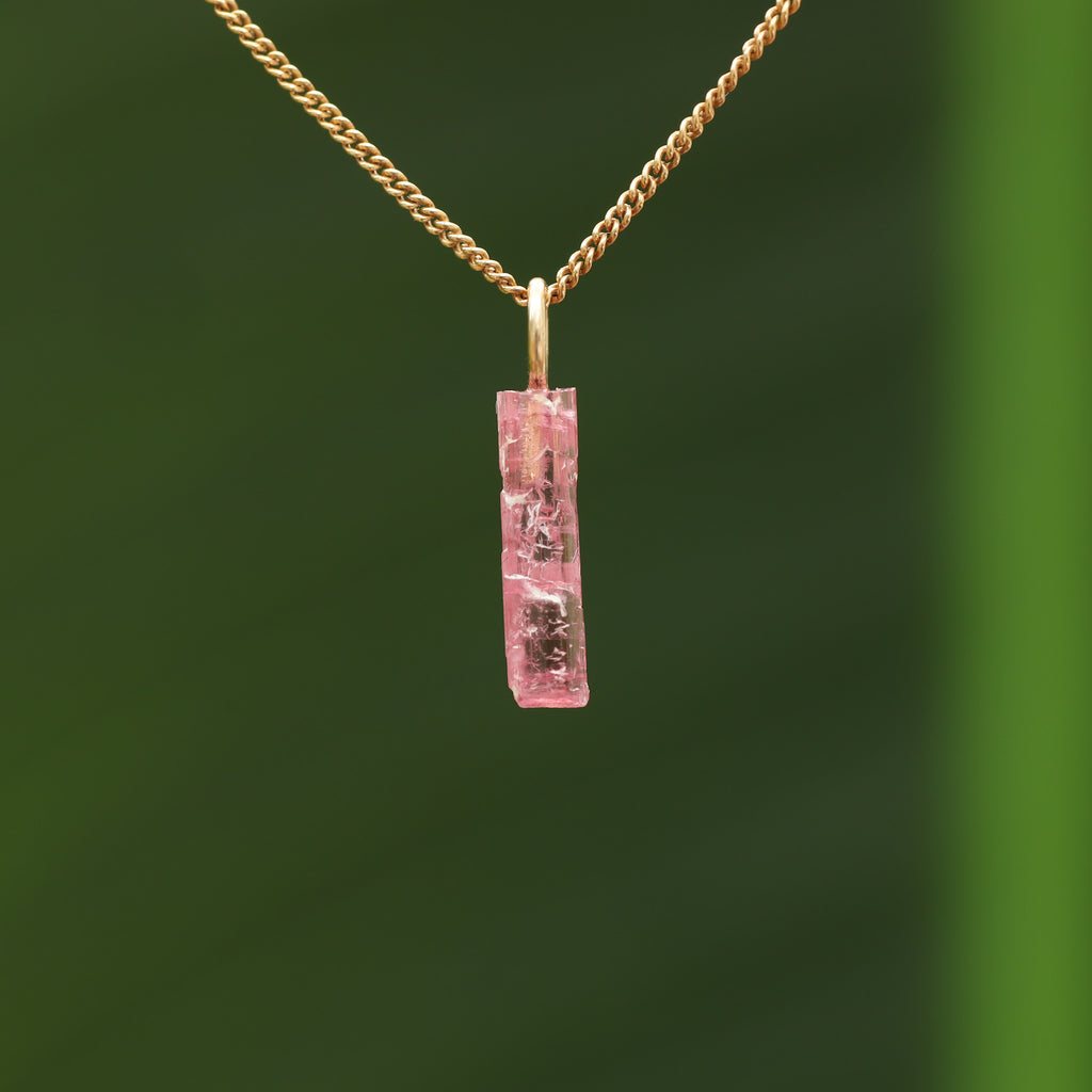 Ruwe roze Toermalijn - Siberië