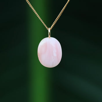 Pink opal pendant
