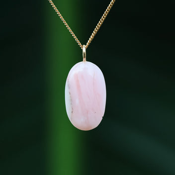 Pink opal pendant