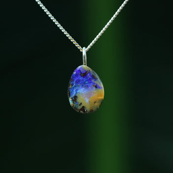 Boulder opal pendant