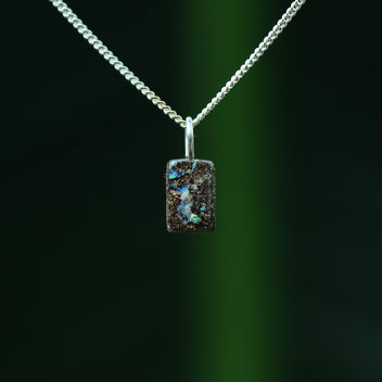 Boulder opal pendant
