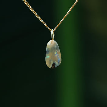 Boulder opal pendant