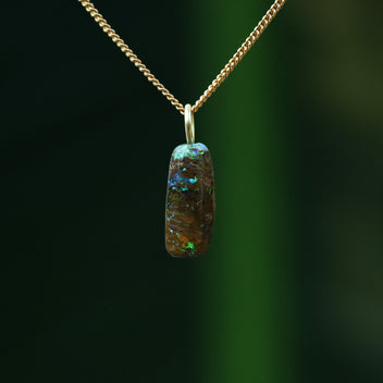 Boulder opal pendant
