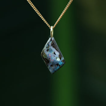Boulder opal pendant