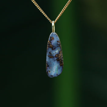 Boulder opal pendant