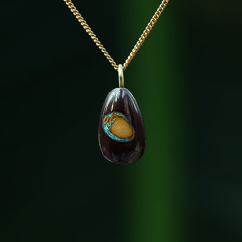 Boulder opal pendant