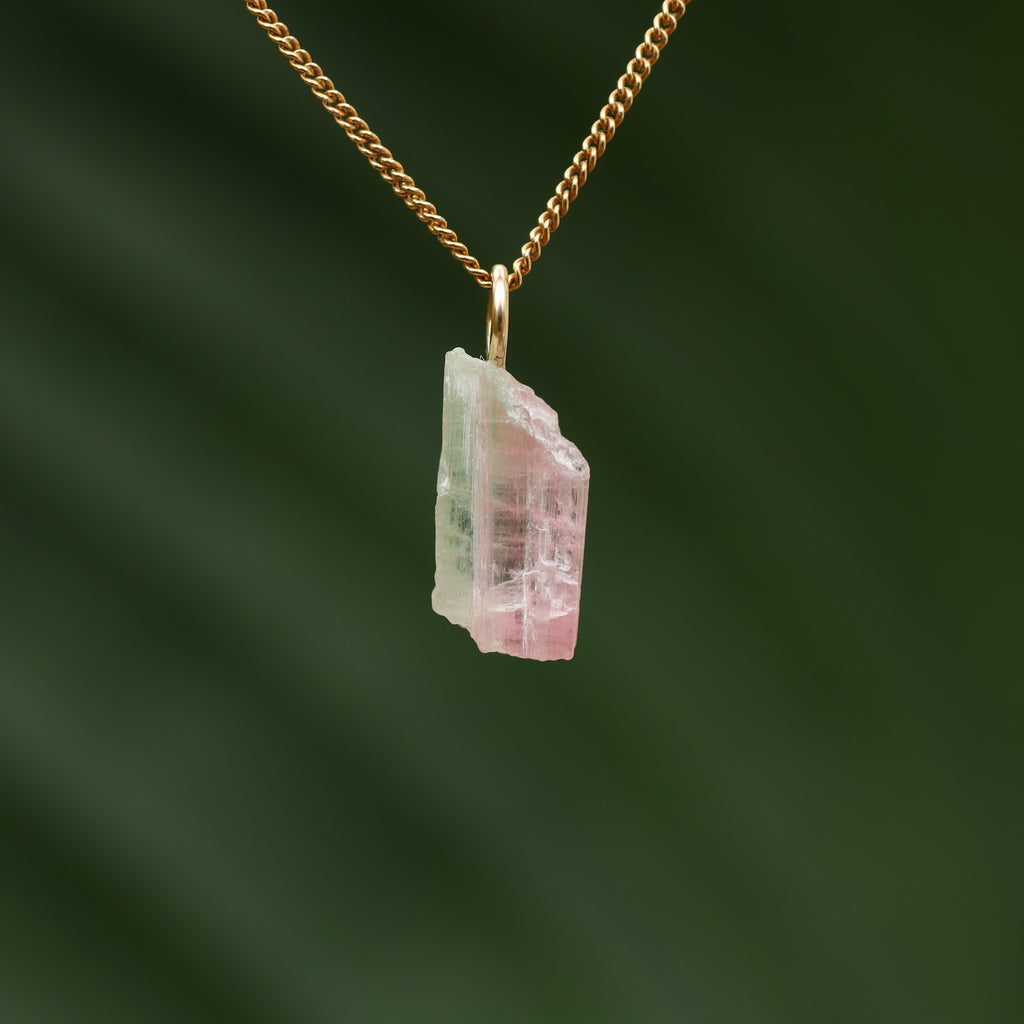 Ruwe watermeloen Toermalijn - Pakistan