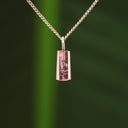 Roze toermalijn hanger