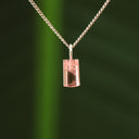 Roze toermalijn hanger