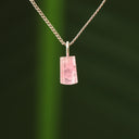Roze toermalijn hanger