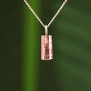 Roze toermalijn hanger