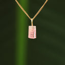 Roze toermalijn hanger