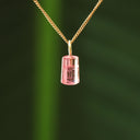 Roze toermalijn hanger
